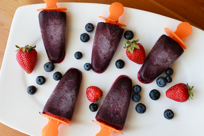 Berry popsicles
